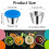 Stainless Steel Salad Dressing Containers with Silicone 3