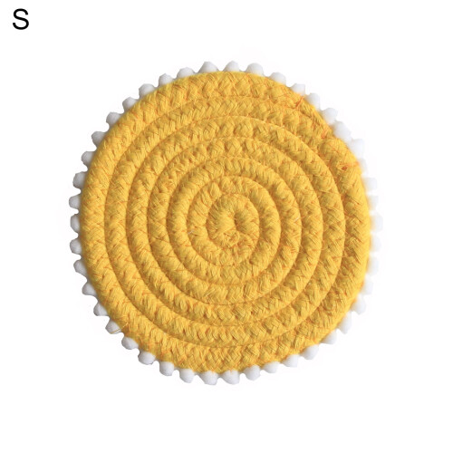 Bomullsrep Coaster Matta Värmeisolerad Miljövänlig 4-pack 1