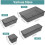Plastic Drawer Organizer Set Black 25 pcs 2