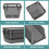 Plastic Drawer Organizer Set Black 25 pcs 3