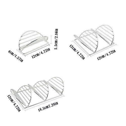 Stainless Steel V-Shaped Meat Rack 1 Piece 2
