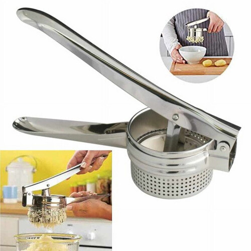 Amassador de batatas em aço inoxidável com cabo ergonômico 1