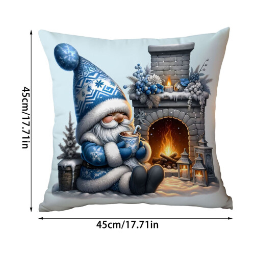 Queen Pillow Cases Blue Watercolor Design 2 Pack 2