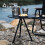 SLMOTUAE Outdoor Folding Round Table Portable Adjustable 4