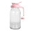 Glas Mason Jar-kanna, 64 oz lufttät, bred mun 5