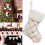 Hanging Glitter Sequins Tree Ornament White Red 6 pcs 2