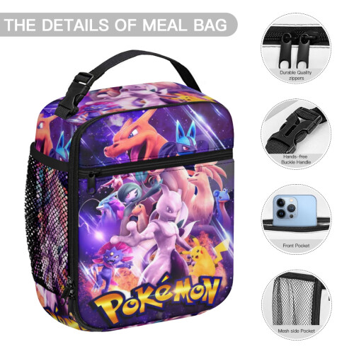 Sac à lunch isotherme réutilisable Pokémon (1 pièce) 1