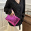 Γυναικεία μεταλλική τσάντα clutch με λαιμόκοψη από PU δέρμα 5