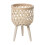 Support en bois tressé pour pots de fleurs d'intérieur 2