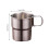 Sammenleggbar kaffekopp i rustfritt stål, 280 ml, 2 stk. 3