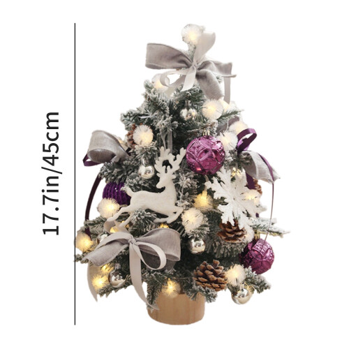 Staron Christmas Tree Set White 45cm with Ornaments 2