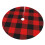 Christmas tree skirt plaid 48 inch thick rustic holiday 3