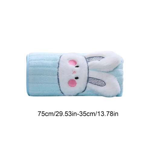 Coral Fleece Towel with Rabbit Pattern Soft Absorbent 1 Pack 2