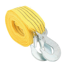 4m 3T Car Towing Rope Strap with Hooks High Strength Polypropylene Steel for Emergency Trailer Trucks