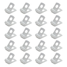 20 Pcs Brake Fuel Line Clip Metal Fuel Hose Wrap Clamp Set Tightly Fixed Universal Fit for Most Vehicles 5/16in