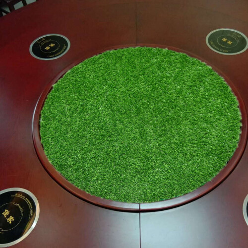 Artificial Grass Table Mat Green Round 2