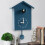GHOJET cuckoo clock plastic wall clock white 1 piece 2