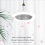 Plafondventilator met afstandsbediening, verlichting en grijze E27-fitting 3