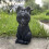 Black Cat Statue Hand-Painted Witch Decor 1pc 2