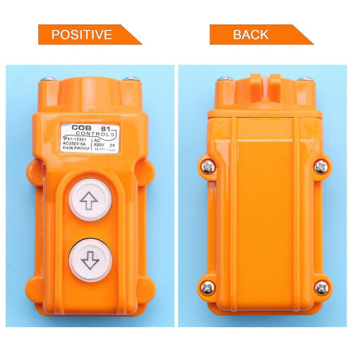 Water Proof Hoist Crane Pendant Up Down Station Pushbutton Switch 1