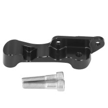 Motorcycle Brake Caliper Adapter Bracket Anodized with Screws Replacement for Vespa GTS 300Black