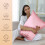 Queen Satin Pillowcase Pink 20x30 inch 2-Pack 2