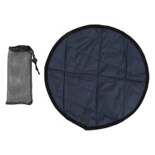 Outdoor Circle Seat Cushion Portable Folding Seat Mat Heat Insulation Sitting Mat for Travel Fishing PicnicDark Blue