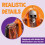 Husfou hanging skeleton ghost decorations 3 pack 3