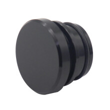 Universal Cigarette Lighter Cover Cap, Aluminium Alloy Waterproof Dustproof Plug for Car Power Port Outlet (4 Pieces, Black)