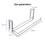 Metal plated kitchen cabinet towel holder rack 2