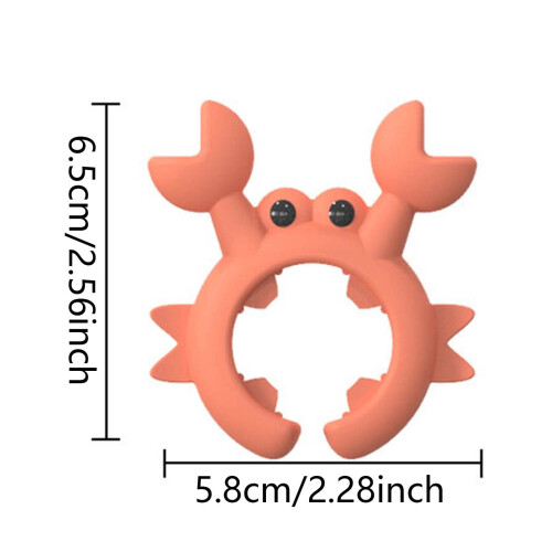 Crab-shaped silicone spatula rack universal holder 1