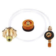 Propane Refill Adapter Flat Cylinder Tank Gas Tank Connector for Camping