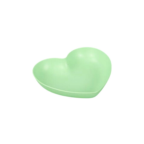 Heart-shaped ceramic plate pink red 8-inch 1