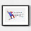 Inspirerende snowboard-kunsttryk akvarel 8x10 5