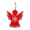 Red Wood Christmas Pendant Decor 2024 2