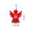 Red Wood Christmas Pendant Decor 2024 3
