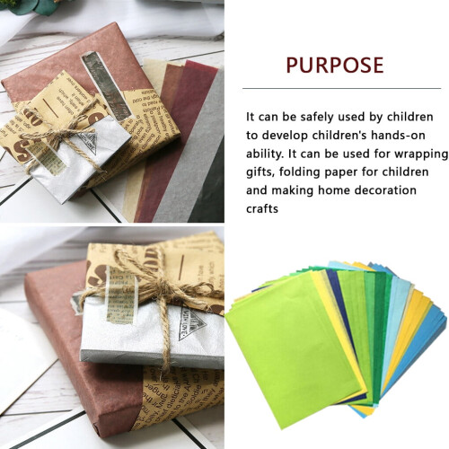 A5 wrapping paper multicolor print kraft 10 sheets 1