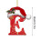 Personalized Christmas Tree Ornament Red Initial Pendant 26 5
