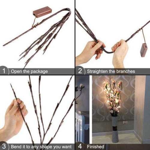 ZOELNIC verlichte takken wit 4-pack 1