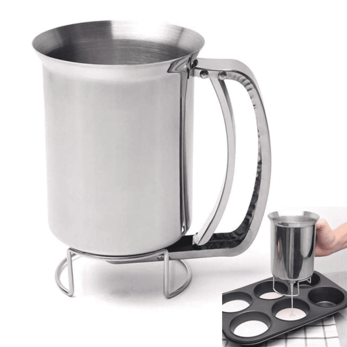 Mehlspender aus Edelstahl, 2er-Pack 2
