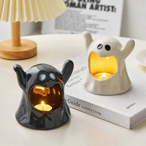 Halloween ghost candle holder decorative 1 piece 2