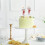 Bougie à gâteau papillon rouge pailletée numéro 7 5
