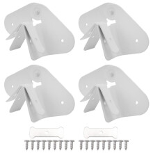 4 Pack Gutter Downspout Extensions Gutter Hinges Downspout Extension for Rectangle or Square Downspout