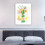 Toile abstraite de style Picasso représentant une fleur, dessin au trait. 5