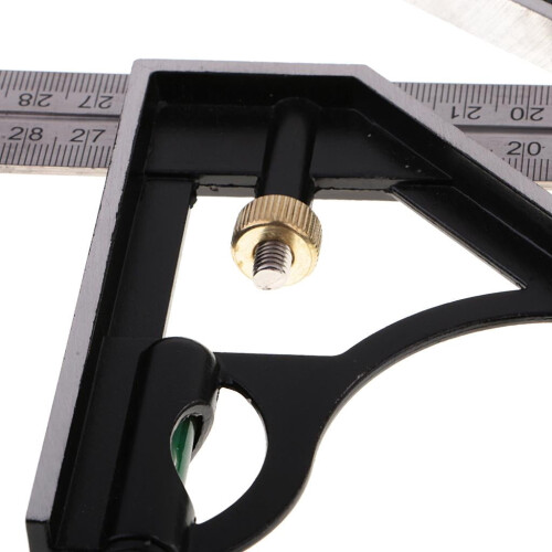 Escuadra combinada de acero inoxidable y aluminio de 12 pulgadas 2