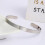 Bracelet jonc ajustable en acier inoxydable 4