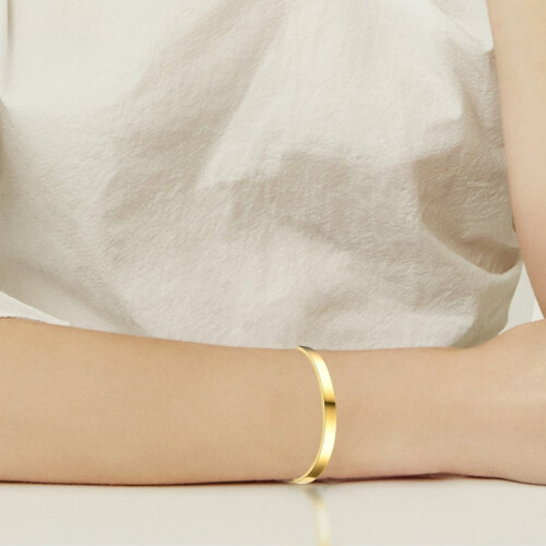 Bracelet jonc ajustable en acier inoxydable 1