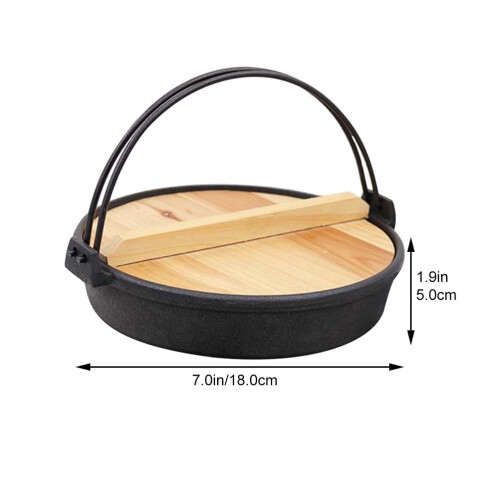Cast Iron Saucepan with Lid for Japanese Cooking 1