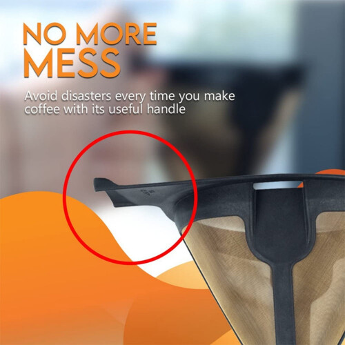 Filtre à café conique réutilisable en maille pour CF09Brewer 2