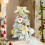 Gold Mini Christmas Tree 24 Inch with LED Lights and 2